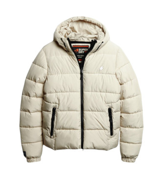 Superdry Gewatteerd jack met capuchon Sport beige