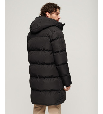 Superdry Sports Hooded Quilted Jacket noir