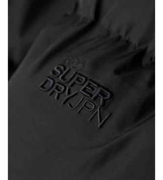 Superdry Giacca imbottita sportiva con cappuccio nera