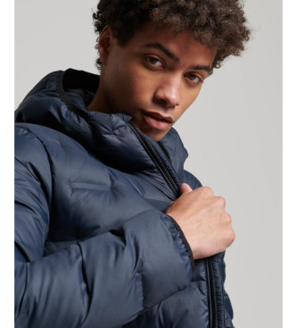 Superdry Short quilted jacket navy