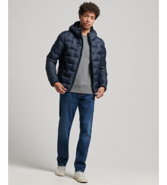 Superdry Short quilted jacket navy