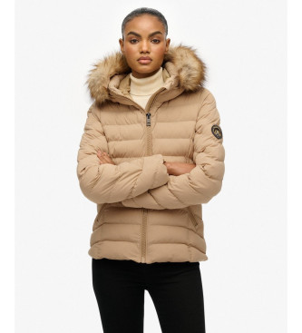 Superdry Gewatteerd jack Fuj beige