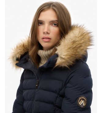 Superdry Chaqueta Acolchada Fuji Faux Fur marino