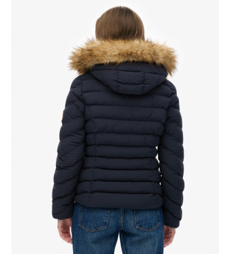 Superdry Chaqueta Acolchada Fuji Faux Fur marino