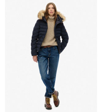 Superdry Chaqueta Acolchada Fuji Faux Fur marino