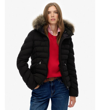Superdry Fuji Faux jacka svart