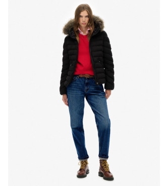 Superdry Fuji Faux jacka svart