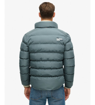 Superdry Sport gewatteerd jack groenblauw