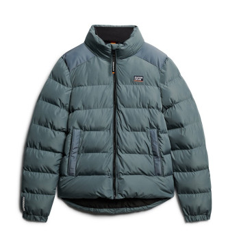 Superdry Quiltet sportsjakke grnlig bl