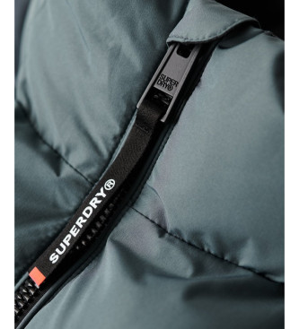 Superdry Quiltet sportsjakke grnlig bl