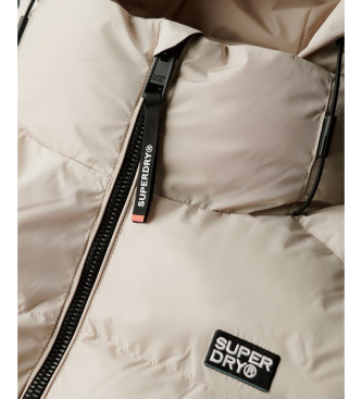 Superdry Sports beige quiltet jakke