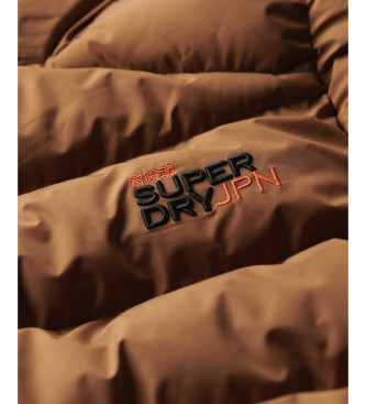 Superdry Prešita jakna Športna rjava