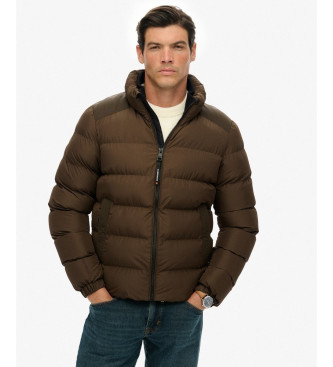 Superdry Quiltad sportjacka brun
