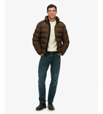Superdry Quiltad sportjacka brun