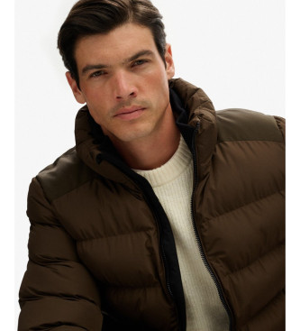 Superdry Quiltad sportjacka brun