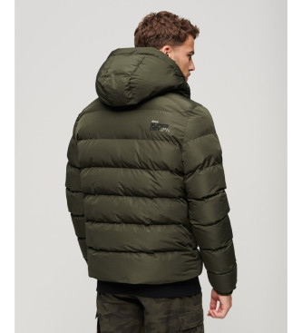 Superdry Sports quilted jacket green