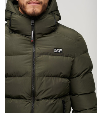 Superdry Sports quilted jacket green