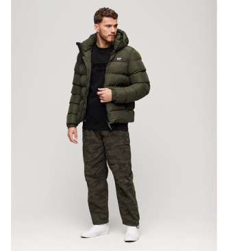 Superdry Sports quilted jacket green