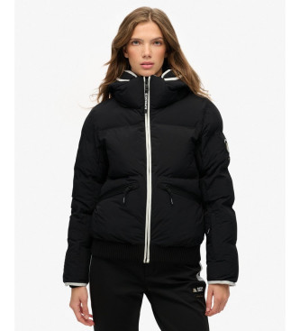 Superdry Bomber skidjacka med huva svart