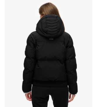 Superdry Bomber skidjacka med huva svart