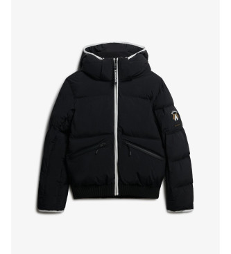 Superdry Bomber skidjacka med huva svart