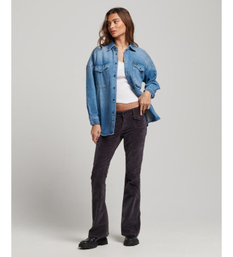 Superdry Bl oversize skjortejakke i denim