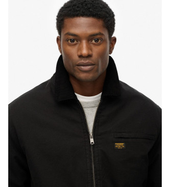 Superdry Casaco de lona Ranch preto