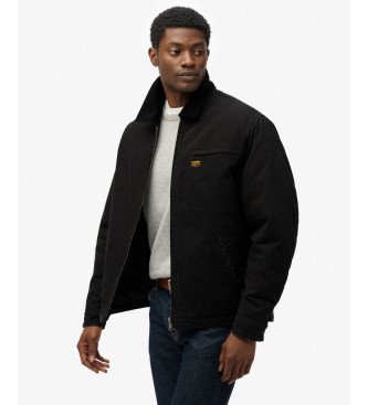 Superdry Casaco de lona Ranch preto