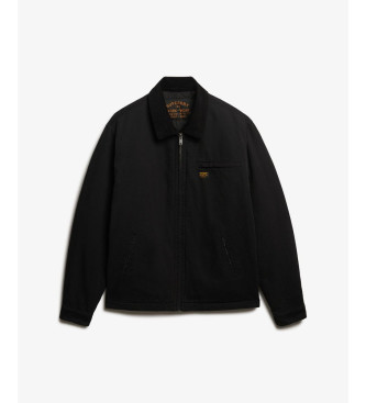Superdry Casaco de lona Ranch preto