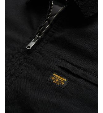 Superdry Casaco de lona Ranch preto