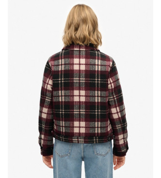 Superdry Ternet Ranch Quiltet jakke rdbrun