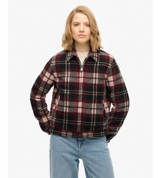 Superdry Ternet Ranch Quiltet jakke rdbrun