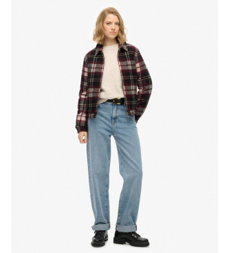 Superdry Ternet Ranch Quiltet jakke rdbrun