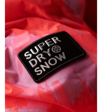 Superdry Quiltad jacka med huva rosa, lila