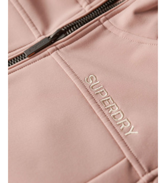 Superdry Giacca con cappuccio in tessuto Softshell Trekker rosa