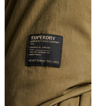 Superdry Casaco com capuz e forro de algodo Deck verde