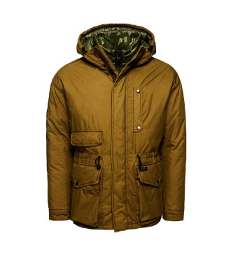 Superdry Hooded jacket with cotton lining Deck green