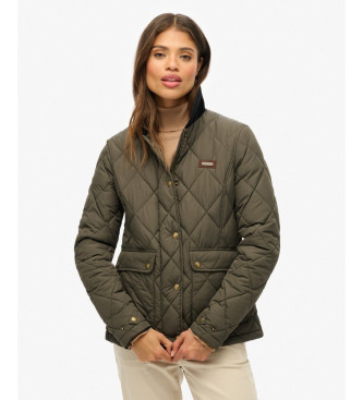 Superdry Jas met koord afgezette voering groen