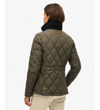 Superdry Jas met koord afgezette voering groen