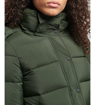 Superdry Giacca corta intermedia verde con cappuccio