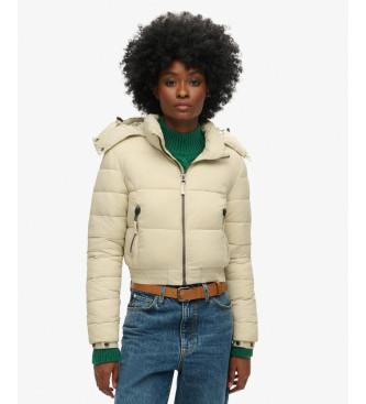 Superdry Kort jakke med htte Fuji beige