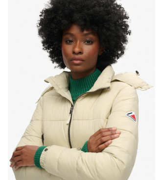 Superdry Kurze Kapuzenjacke Fuji beige