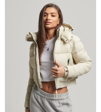 Superdry Chaqueta corta con capucha Fuji blanco