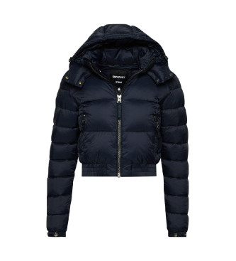 Superdry Kratka jakna s kapuco Fuji navy