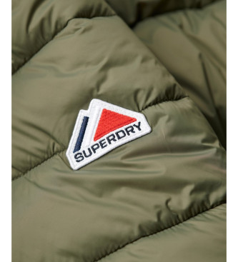 Superdry Short hooded jacket Fuji green
