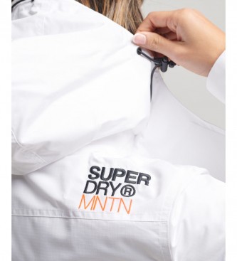 Superdry Górska kurtka wiatrówka z kapturem biała