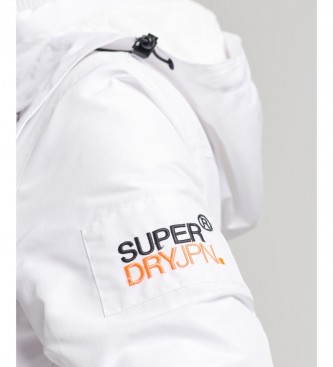 Superdry Chaqueta cortavientos con capucha Mountain blanco