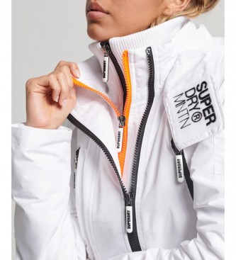 Superdry Chaqueta cortavientos con capucha Mountain blanco