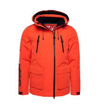 Superdry Vetrovka s kapuco Ultimate SD oranžna