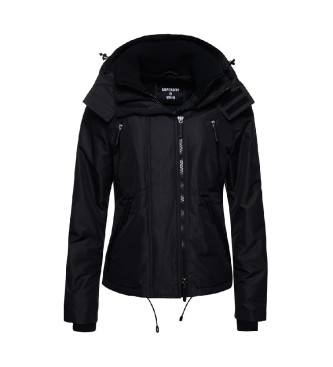 Superdry Veste coupe-vent avec capuche et logo noir